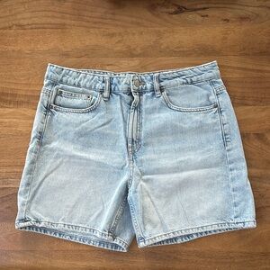Zara boyfriend Light Blue Denim Shorts